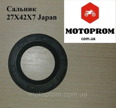 Сальник 27х42х7 Сальник 27х42х7 мотоцикла SUZUKI ,HONDA ,KAWASAKI, YAMAHA, KTM BMW 27х42х7 фото