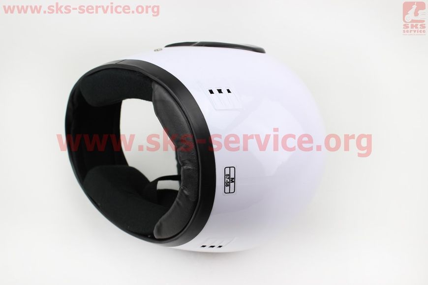 Шолом для мотокутер мопед закритий HF-101 розмір M-БІЛИЙ глянець (FXW) 330449 фото
