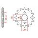 Звезда GEON X-ROAD 250 (передняя) ведущая 520-13T GEON X-ROAD 200, 250 321474+ фото 2