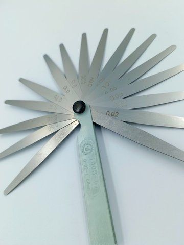 Щупы для клапанов (регулировки зазоров) 0,02-1,00mm, к-кт щупы для настройки клапанов 332020 фото