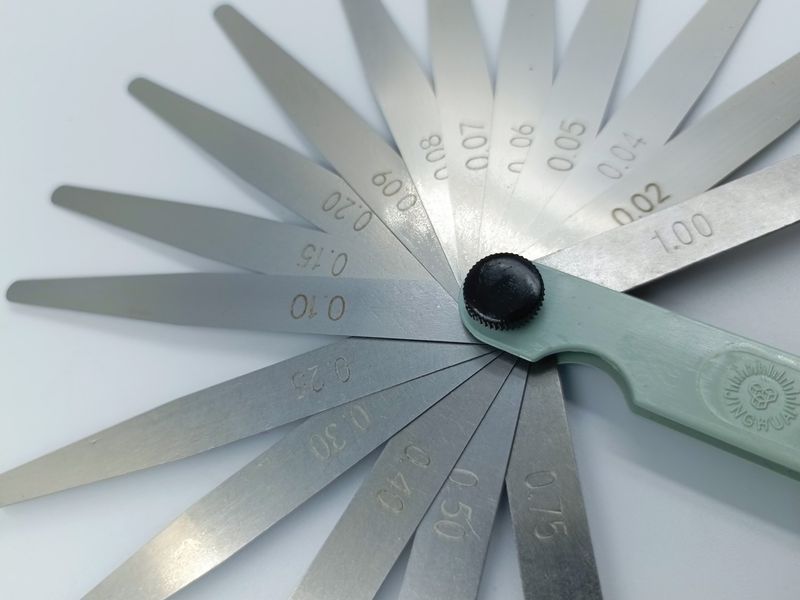 Щупы для клапанов (регулировки зазоров) 0,02-1,00mm, к-кт щупы для настройки клапанов 332020 фото