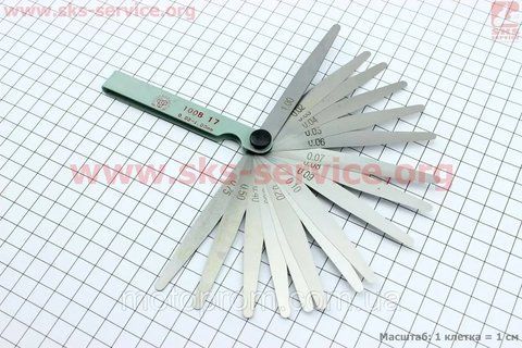 Щупы для клапанов (регулировки зазоров) 0,02-1,00mm, к-кт щупы для настройки клапанов 332020 фото