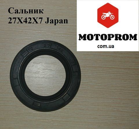 Сальник 27х42х7 Сальник 27х42х7 мотоцикла SUZUKI ,HONDA ,KAWASAKI, YAMAHA, KTM BMW 27х42х7= фото