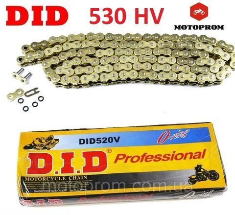 САЛЬНИКОВАЯ-ЗОЛОТАЯ мото цепь did 530 HV УСИЛЕННАЯ! 530HV фото