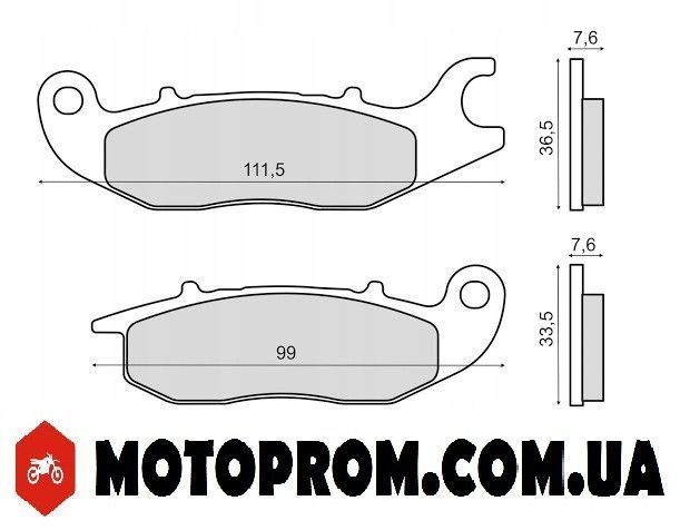 Передние тормозные колодки для Honda CBF 125 2009-2013 CBR 125 312 ho фото