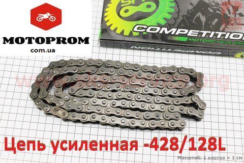Цепь приводная усиленная 428H-128L SFR (оригинал) 324662+ фото