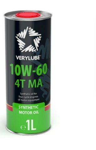 Моторна олива VERYLUBE 10W-60 4Т MA синтетична для мотоциклов Geon Kovi Forte Shinray Bajaj Mustang 2542-0 фото
