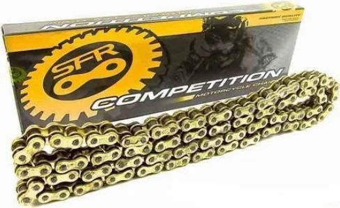 Ланцюг посилений (SFR) Ланцюг приводу колеса 428Н*128L GOLD Geon x road light 200, Yamaha ybr. 324313sale+ фото