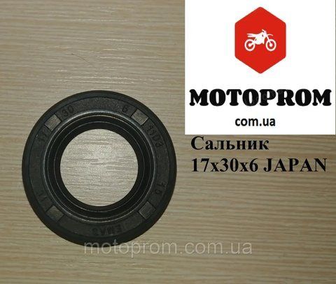 Сальник 17Х30Х6 Сальник мото двигуна SUZUKI ,HONDA ,KAWASAKI, YAMAHA, KTM BMW, 17Х30Х6 Японія 17Х30Х6 фото