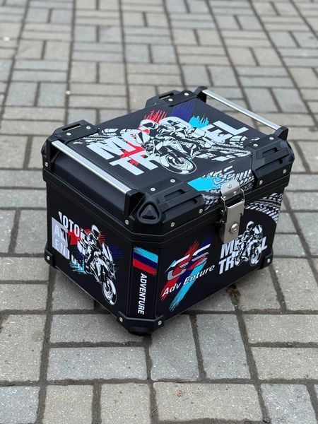 Мото кофр, великий для мотоцикла скутера мопеда, валіза багажник. 45L 410*330*310mm le 1275 фото