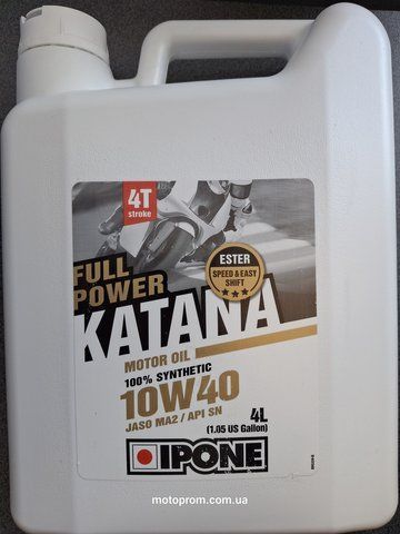 Мото мастило IPONE Full Power Katana 10W40 68567-4 фото