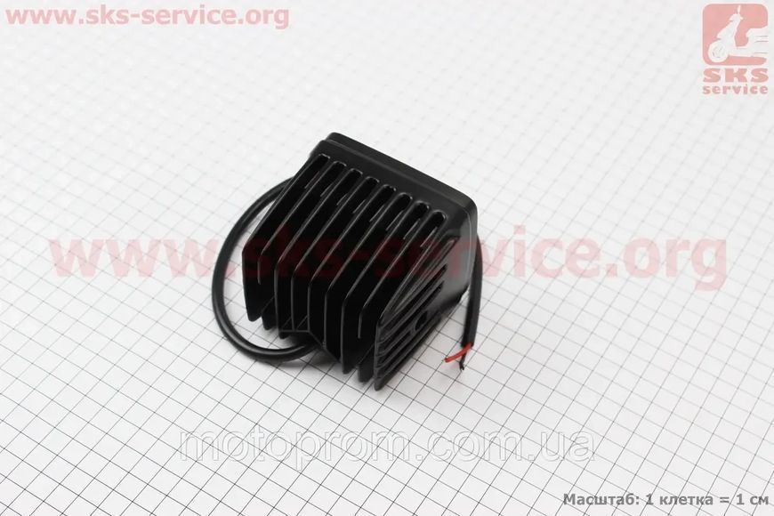 Фара дополнительная светодиодная влагозащитная - 4 LED с креплением, прямоугольная 82*76мм 324544 фото